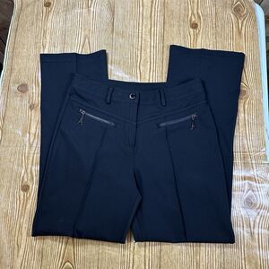 Karl Lagerfeld Paris Women’s Black Stretch Pants Size 6 Zip Pocket Slim Fit
